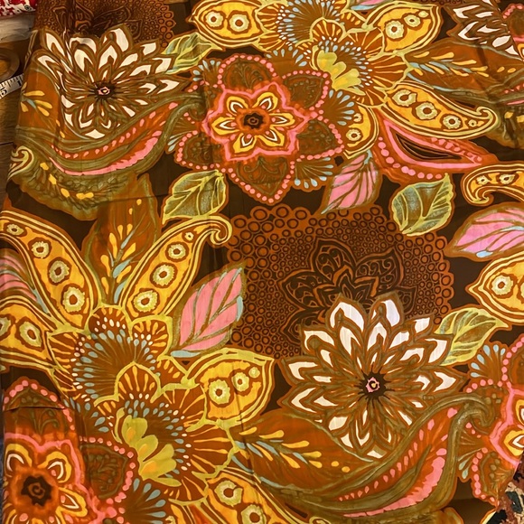 Vintage Thompson of California retro seventies floral print, 44" wide, 2 yards - Picture 4 of 6